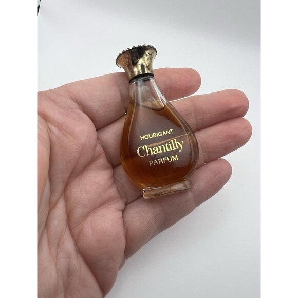 Vintage Chantilly Perfume PARFUM Houbigant .25 Fl Oz Crystal Bottle-No Box - Picture 2 of 3
